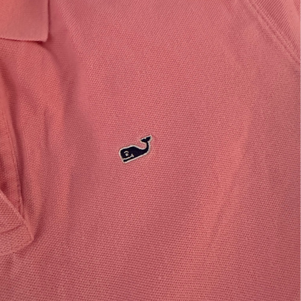 euc pink vineyard vines polo, size small